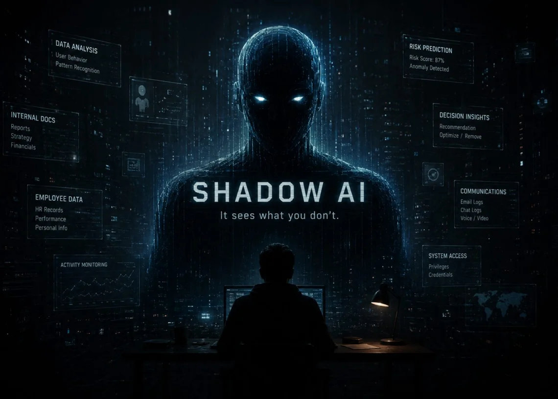 Interface Shadow AI invitant à voir les usages IA invisibles